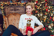 Christmas Sweatshirt Mock-Up, a Hoody Mockup by Freeman Studio (Thumbnail 8 of 12)