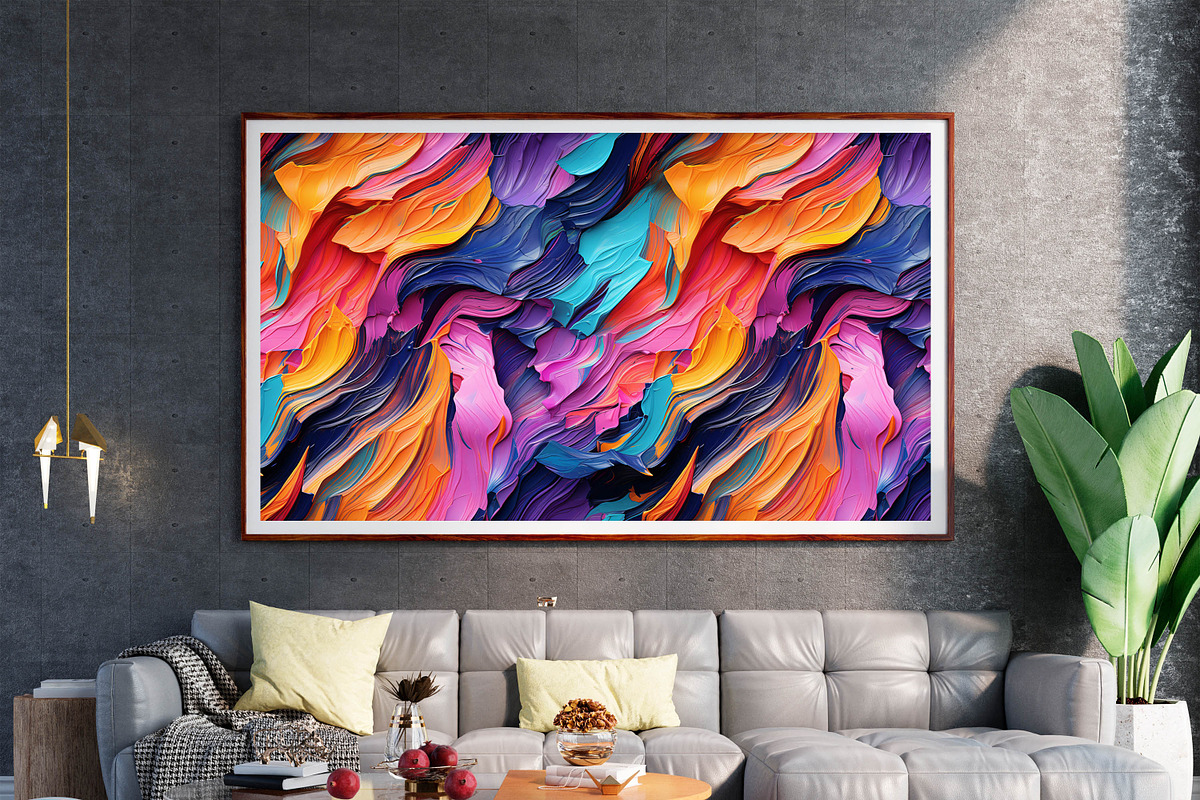 Colorful Oil Paint Strokes Pattern, a Pattern Graphic by Forhadx5 (Photo 9 of 14)