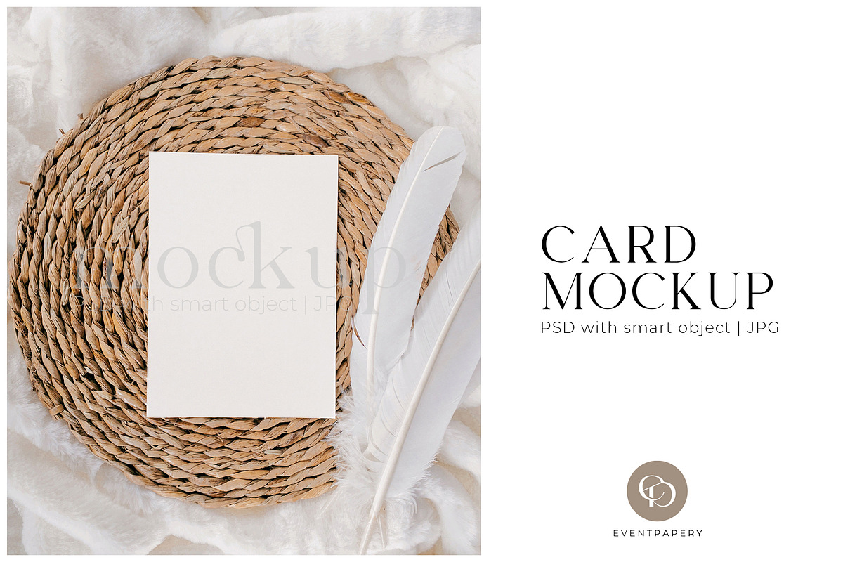 Wedding Invitation Mockup 5x7, a Print Template by eventpapery (Photo 1 of 3)