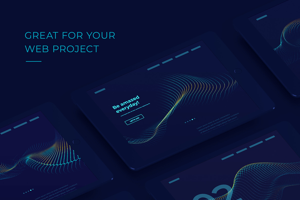 Particle Abstract Backgrounds vol 4, a Templates & Theme by blauananas (Photo 3 of 7)