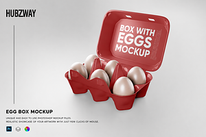Boxes with Eggs Mockup, a Packaging Mockup by Hubzway
