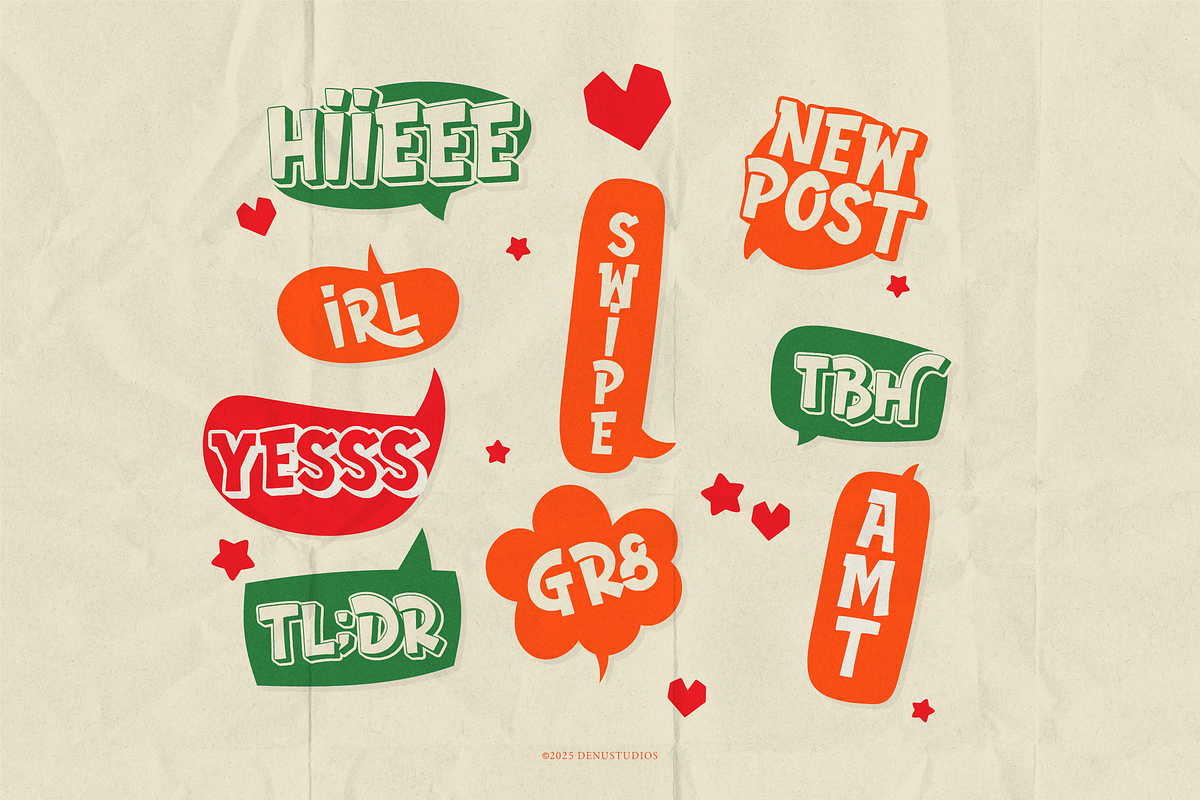 Lovely Rushco | Bold Playful, a Handwritten Font by Denustudios (Photo 5 of 12)