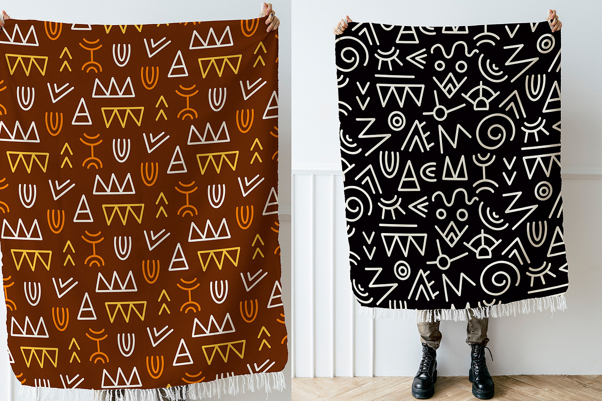 30 African Tribal Seamless Patterns, a Pattern Graphic by Katrinelly