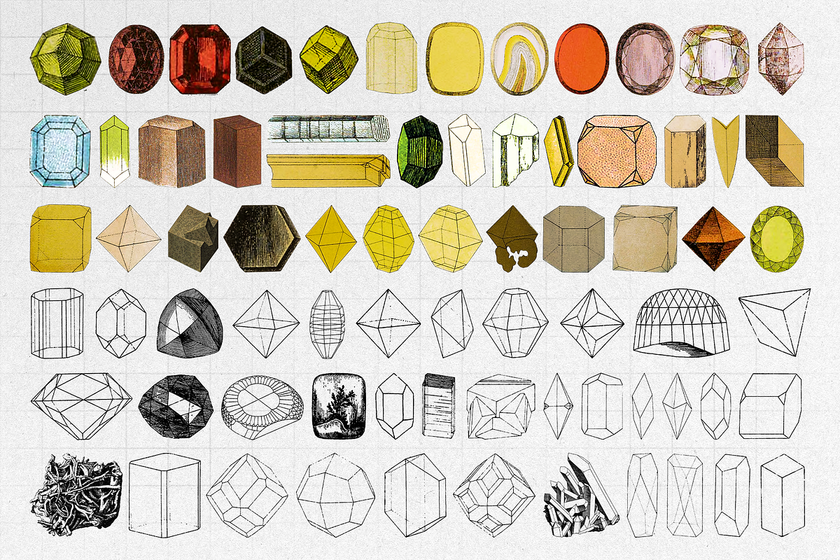 Gemstone Illustrations [1200+ PNG's], an Object Graphic by Meglenov (Photo 22 of 28)