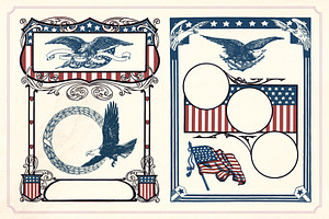 Vintage 4th Of July Illustrations