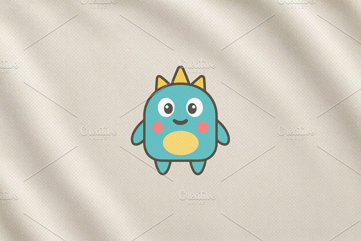 Cute Monster Icon Toy, a Decorative Illustration by Vectorium Studio (Photo 3 of 3)