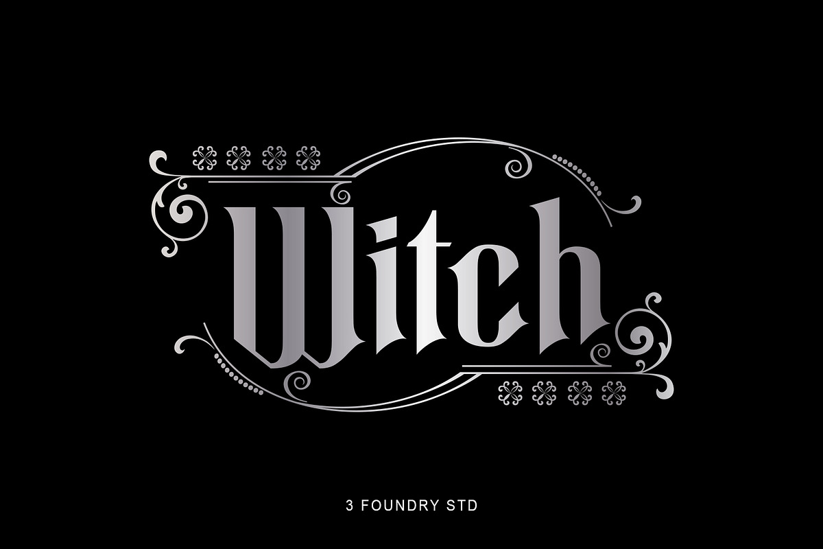 Spyrose, a Blackletter Font by INKSUN™ (Photo 4 of 5)