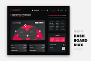 Flight Dashboard UIUX Template, an UI Kit Template by MightyDesign (Thumbnail 1 of 6)