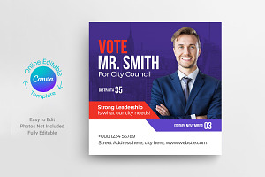 Canva Political Vote Instagram Post