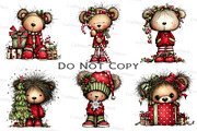 Wishmical Christmas Teddy Bear, an Illustration by Craft Nest (Thumbnail 6 of 8)