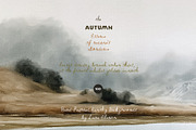 Hand-Painted Autumn Backgrounds, a Background Graphic by Lana Elanor (Thumbnail 8 of 15)