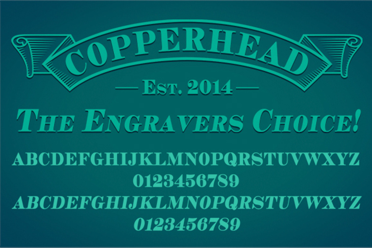 Copperhead Font preview 3
