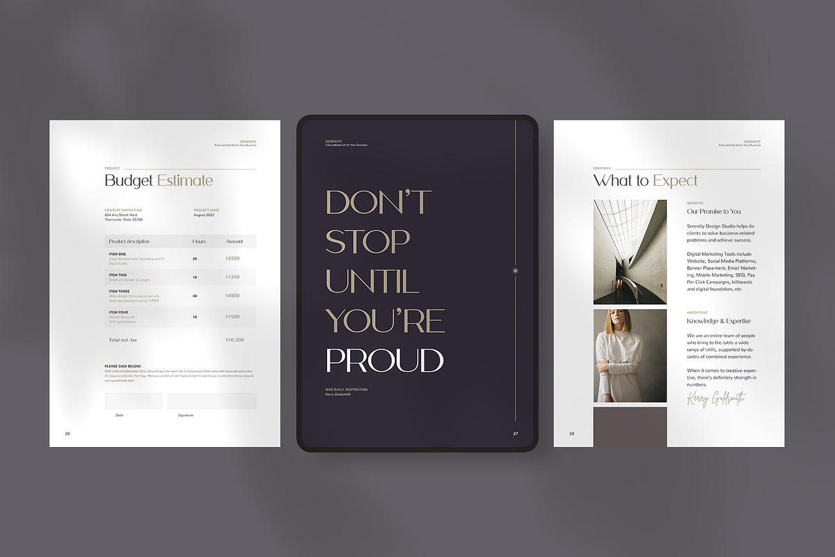 Services & Pricing Guide -Canva/Indd, a Brochure Template by Imagination Area (Photo 5 of 11)