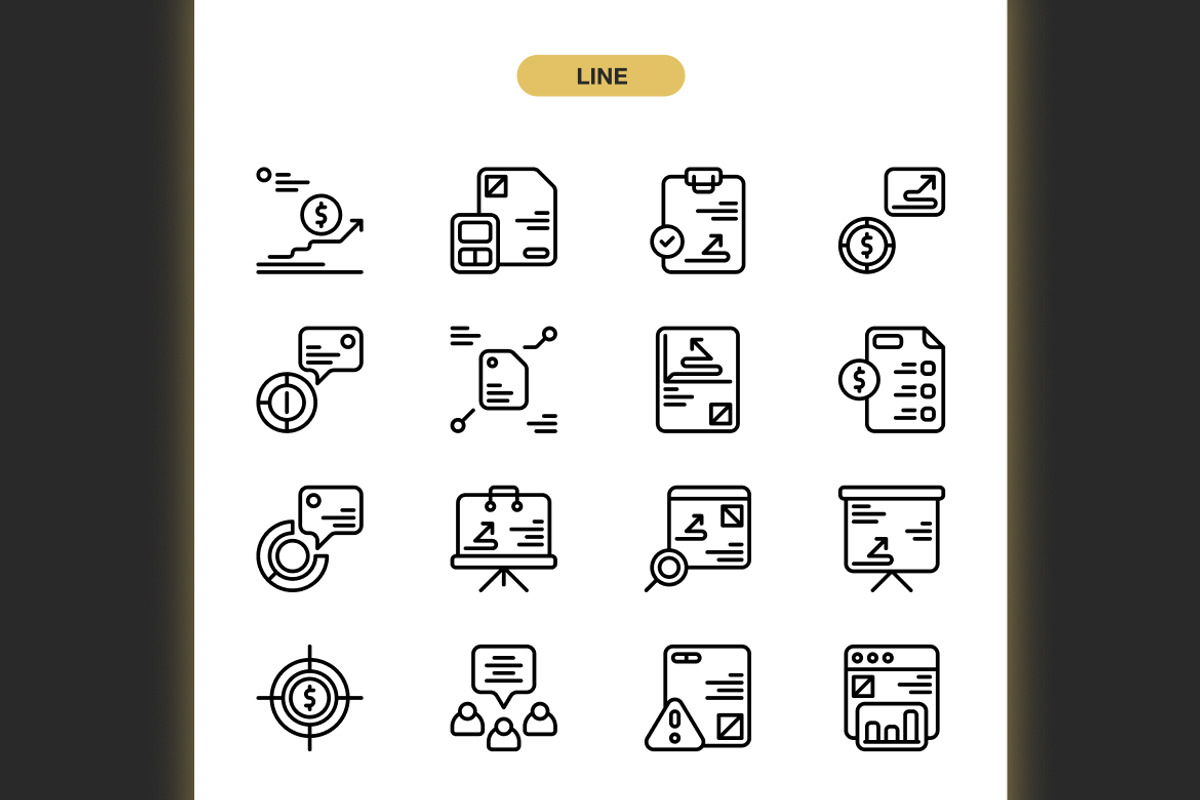 Analytics Plan Icons, an Icon by Spacepixel Creative (Photo 2 of 3)