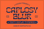 Caplosy Blur, a Sans Serif Font by Craft Supply Co. (Thumbnail 1 of 8)