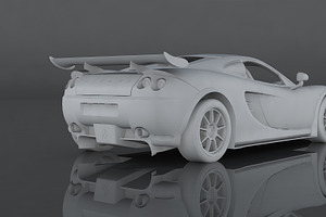 Ascari KZ1R Low-poly 3d Model Ready