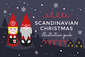 Scandinavian Christmas illustrations