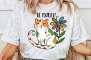 Be Yourself Funny Cat PNG, an Illustration by DreamCafeArt (Thumbnail 2 of 6)