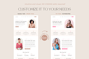 Coaching Website Template for Canva, a Landing Page Template by vectorocean (Thumbnail 3 of 11)