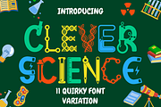 Clever Science – 11 Education Font, a Font by PutraCetol Studio (Thumbnail 1 of 10)