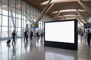 Airport Digital Billboard Mockup, an Advertising Mockup by graphypix (Thumbnail 4 of 4)