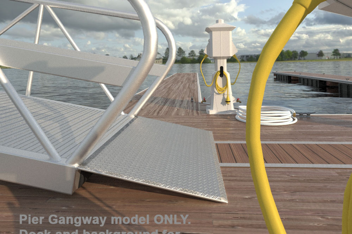 Gangway - Ramp for Docks and Marina, an Object 3D Model by RoHo Productions (Photo 3 of 10)