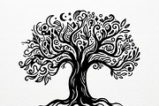 Elegant dream tree silhouette design, a Healthcare Illustration by Amazin_art (Thumbnail 5 of 49)