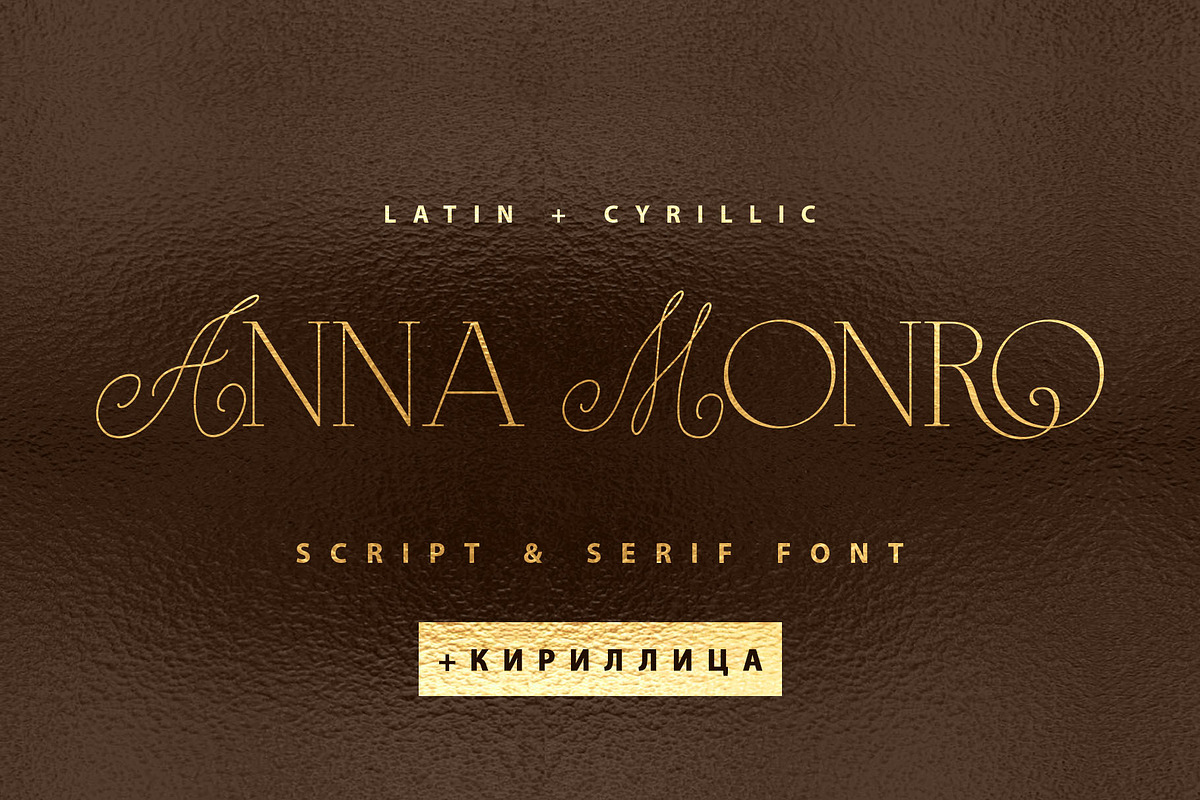 Anna Monro Cyrillic Script Serif, a Script Font by IraDvilyuk (Photo 1 of 11)