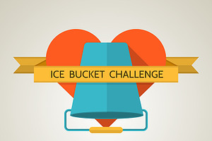 Flat logo for Ice Bucket Challenge