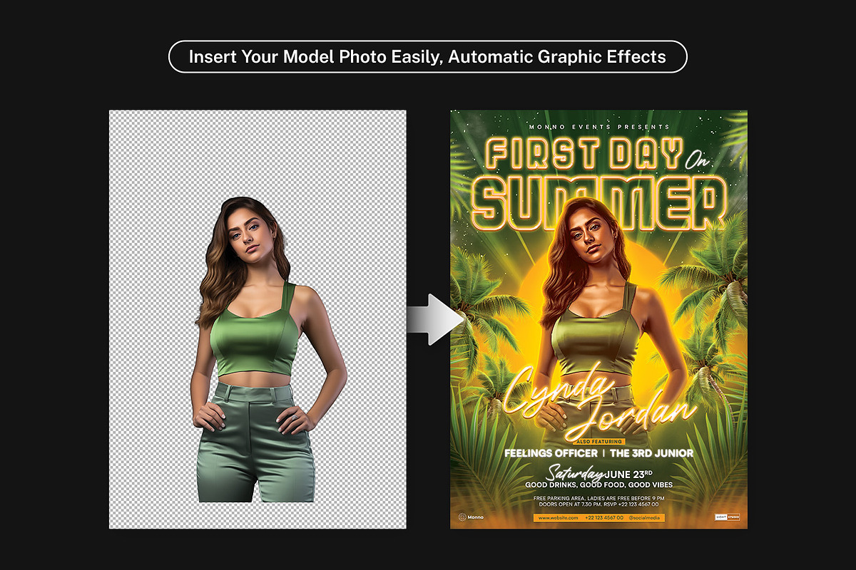 Summer Party Flyer Template PSD, a Flyer Template by Bornx Design (Photo 2 of 5)