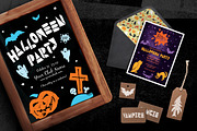 HALLOWEEN 2017 LINOCUT VECTOR SET, an Object Illustration by Spencerian Sisters (Thumbnail 3 of 6)
