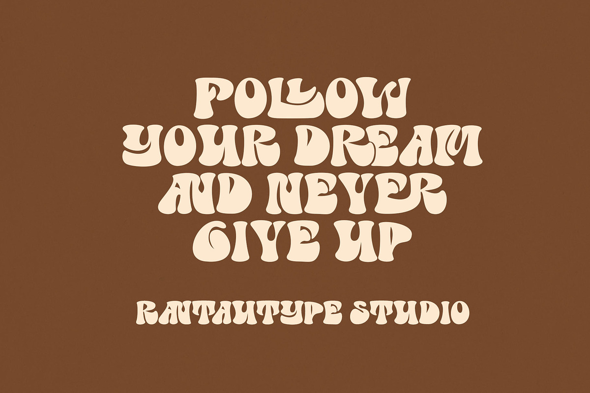 Super Dance Groovy Font, a Slab Serif Font by RantautypeStudio (Photo 2 of 15)