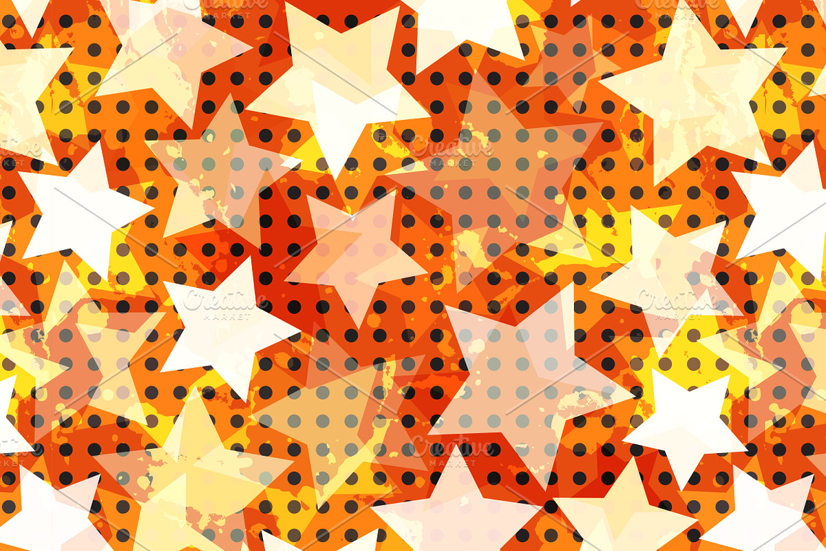 Star Seamless Patterns, a Pattern Graphic by Gudiny (Photo 9 of 11)
