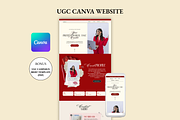 Red Velvet Canva Website Kaela UGC, a Marketing Template by AtelierDuVow (Thumbnail 10 of 10)