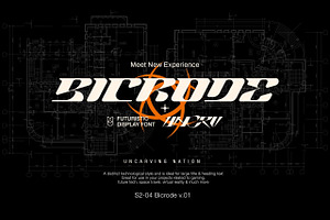 Bicrode - Display Font