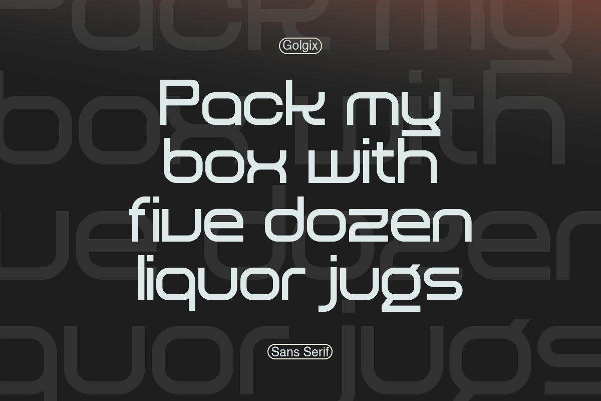 Golgix - Modern Corporate Font, a Sans Serif Font by RagamKata (Photo 8 of 12)