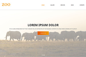 Zoo Responsive One Page Theme