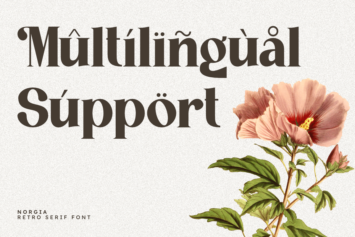Norgia - Retro Serif Font, a Serif Font by Masyafi Studio (Photo 6 of 8)