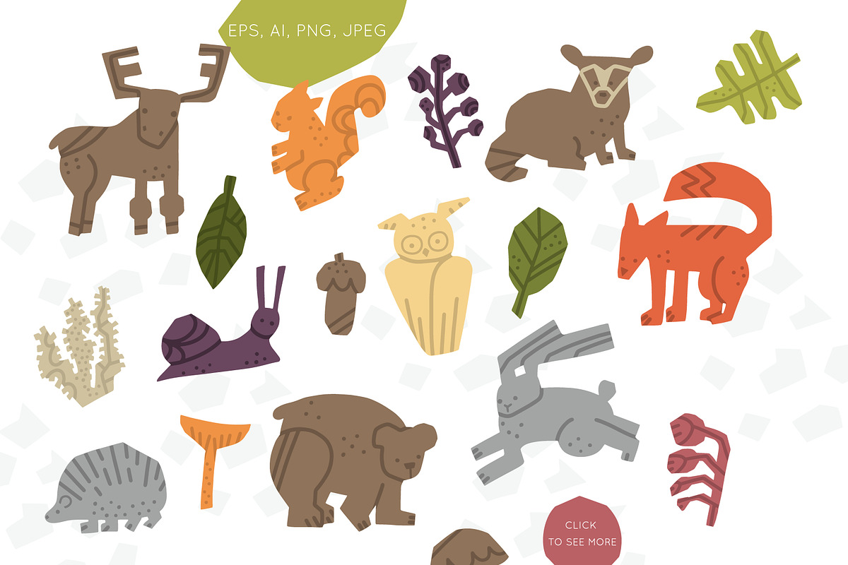 Animals for Kids BUNDLE, an Object Graphic by Creativemaker