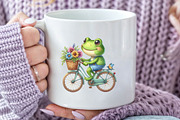 Frog Enjoying Summer Holiday ClipArt, an Illustration by Craft Nest (Thumbnail 5 of 6)