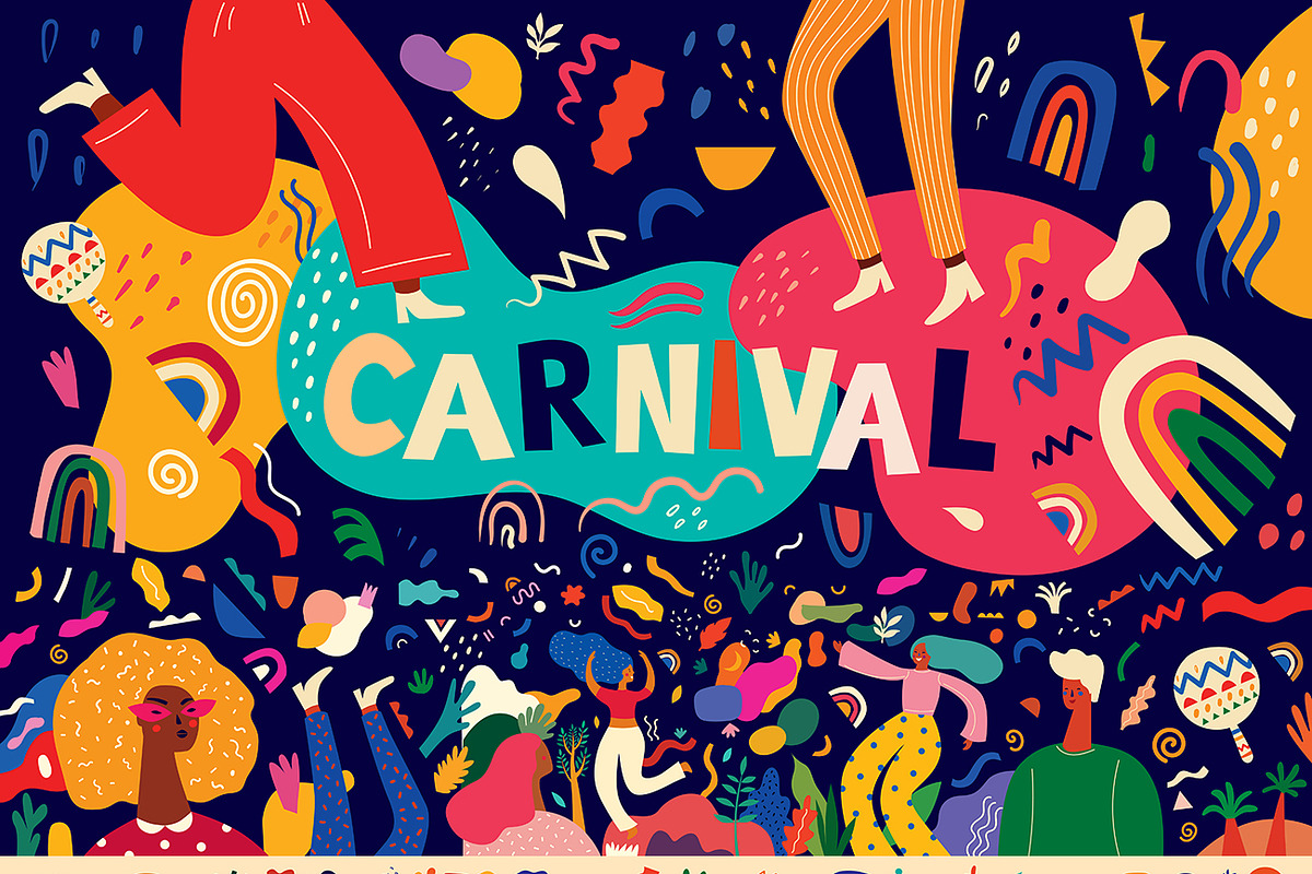 Carnival Holiday collection, a Decorative Illustration by MoleskoStudio (Photo 1 of 24)