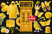 Everything Yellow Clipart Collection, an Object Graphic by IrinaCzaran (Thumbnail 1 of 7)