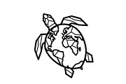 World Map Sea Turtle Bundle, an Illustration by Gaye Art (Thumbnail 14 of 31)
