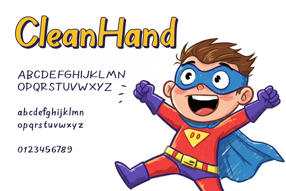 SK Clean Hand, a Font by Salih Kizilkaya (Photo 4 of 6)