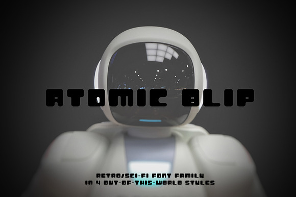 Atomic Blip | Font of the Future! preview 8