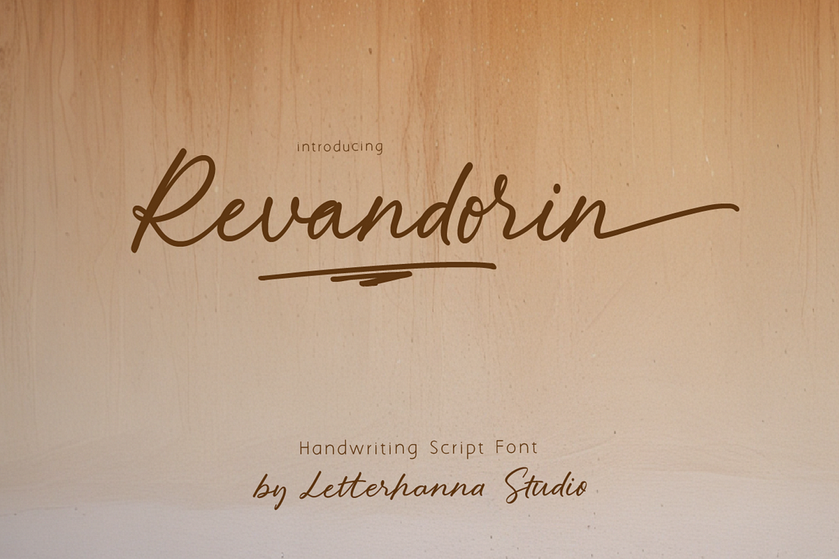 Revandorin Font, a Script Font by Letterhanna Studio (Photo 1 of 13)