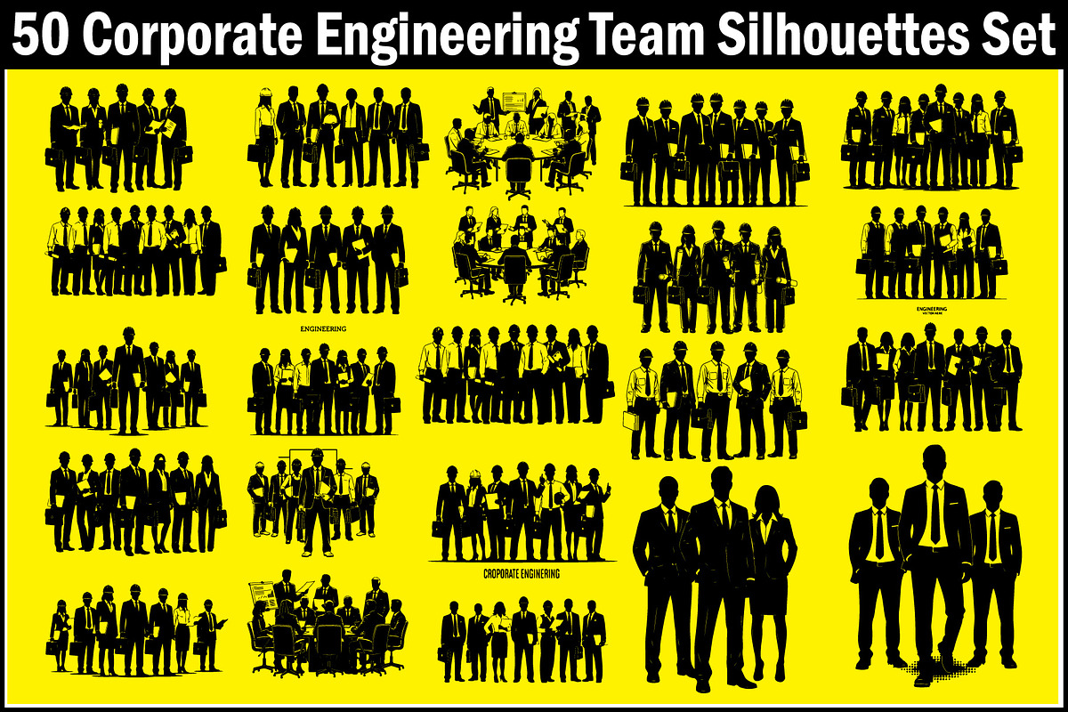 Corporate Engineering Team Silhouett, an Object Graphic by Creativeshirt (Photo 5 of 5)