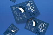 Blue Graduation Party Invitation, an Invitation Template by graphicook (Thumbnail 4 of 6)