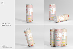 Soda Can Mockups