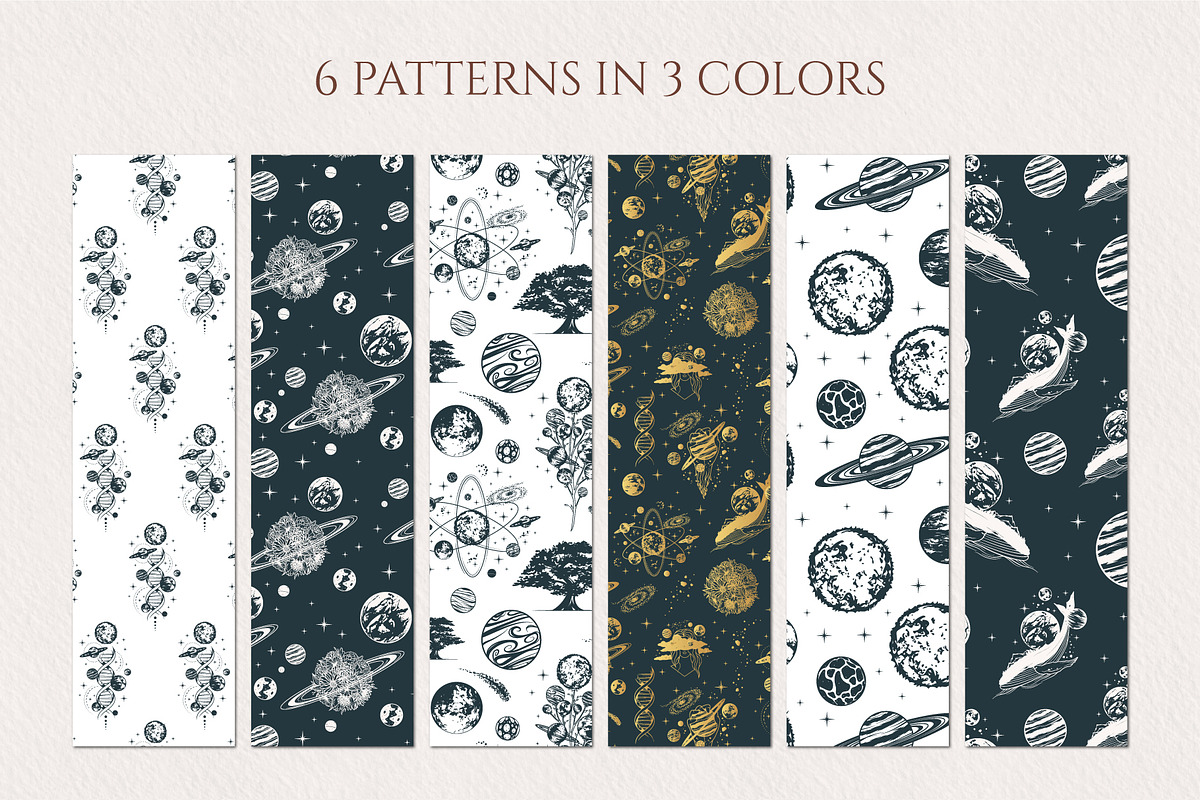 Handdrawn Celestial Space Collection, a Decorative Illustration by KirillsWorkshop (Photo 7 of 7)